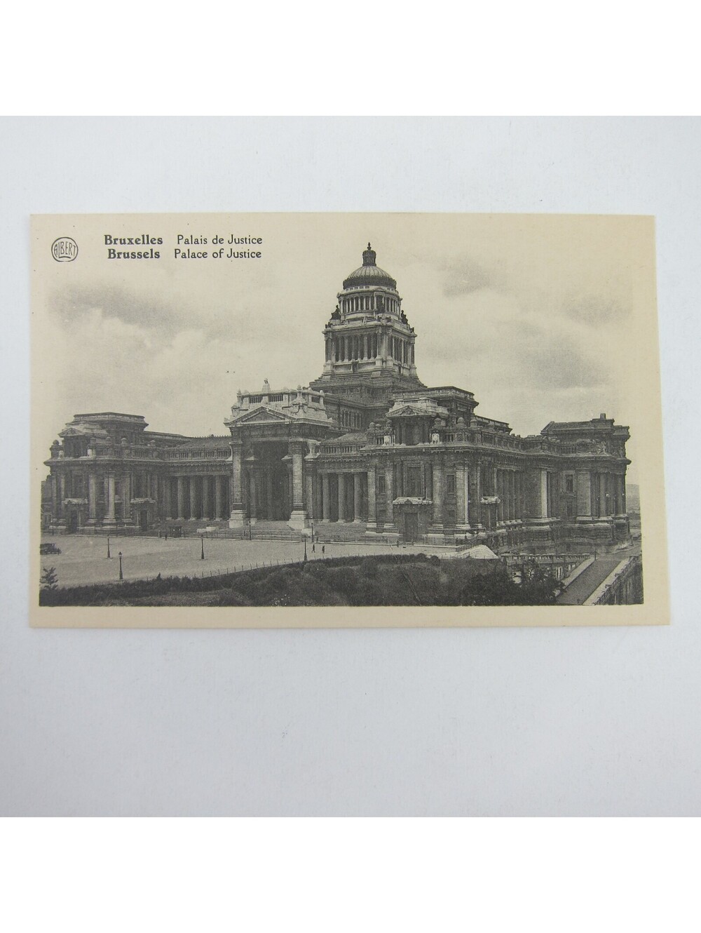 Postcard Brussels Belgium Palace of Justice Law Courts Poelaert Dome Antique